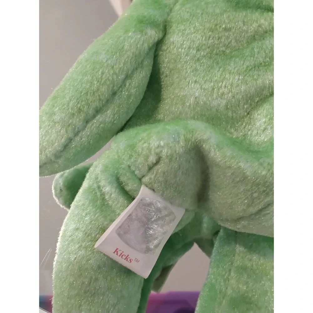 Ty Beanie Babies Kicks The Soccer Bear‎ Plush Stuffed Animal Green
